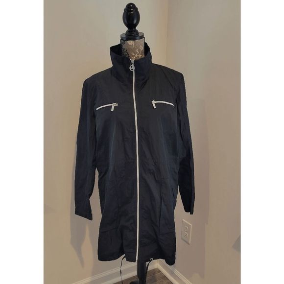 Michael Kors Women’s Packable Full Zip Outerwear Rain Jacket - Picture 2 of 8